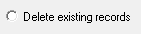 1. Delete existing records