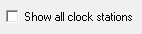 1. Show all clock stations