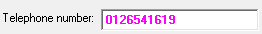 3. Telephone number