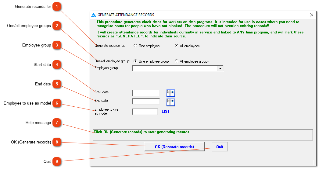 Mass-create attendances: one worker as model