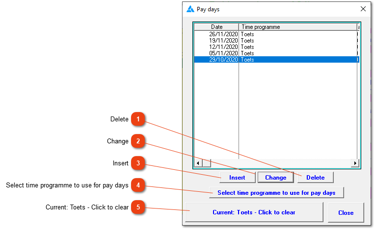 Pay days time programme