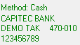 7. Bank information