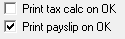 10. Print tax calculation/pay slip