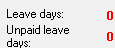 13. Leave information
