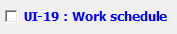 3. UI-19 : Work schedule